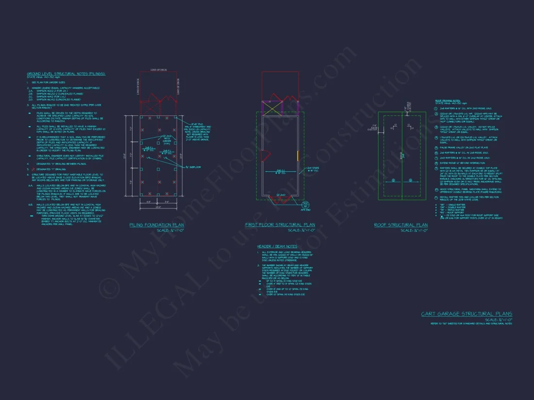 Modern Golf Cart Plan with CAD-Ready Architecture Design