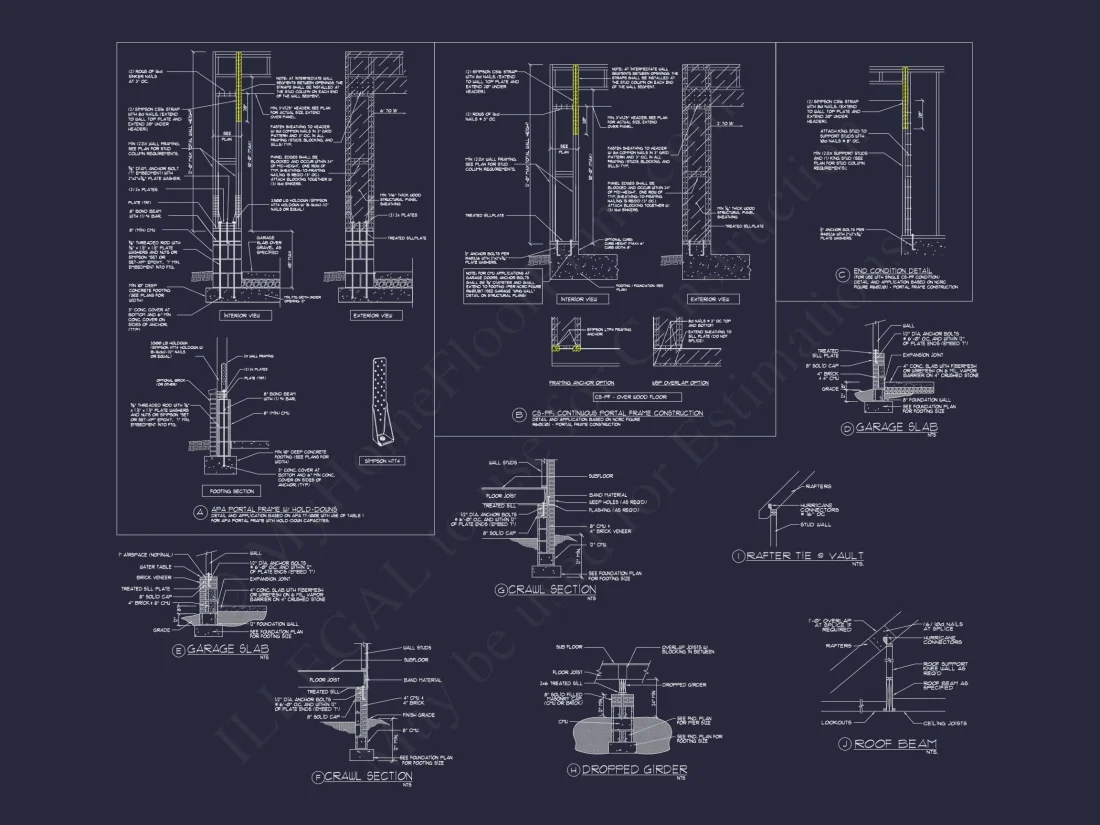 Elegant Home Blueprint with Floor Plan | CAD Architecture Designs