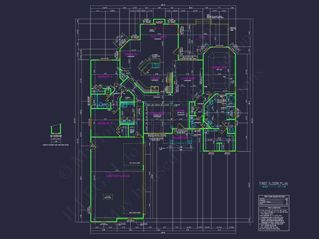 Elegant Home Blueprint with Floor Plan | CAD Architecture Designs