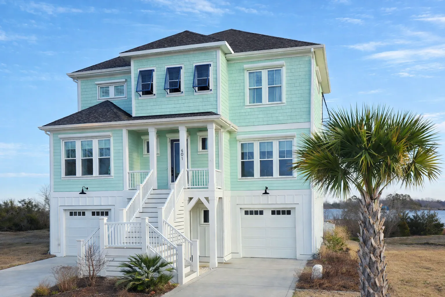 Modern Beach Home Floor Plan with CAD Architecture Designs