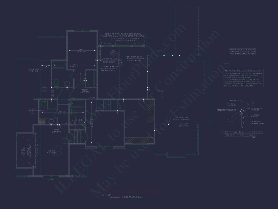 Spacious Home Plan with 2 Stories, 3 Bedrooms & CAD Designs