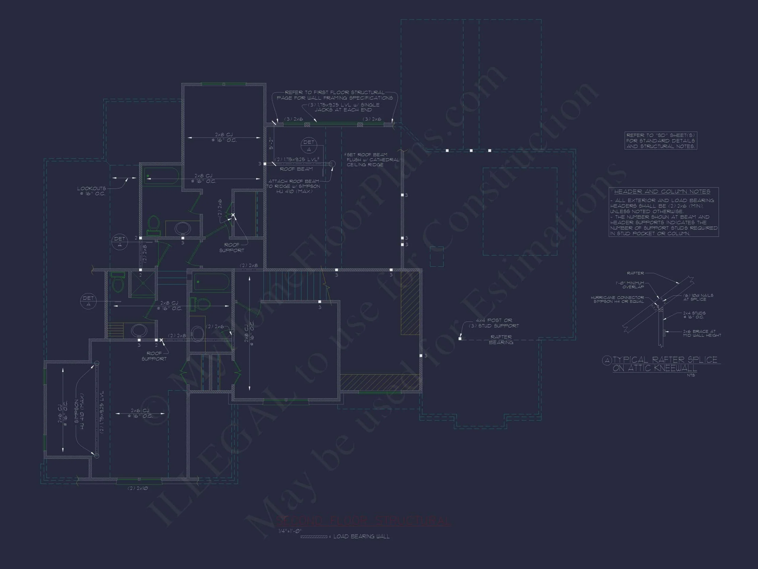 9-1276 HOUSE PLAN - Spacious House Plan with 2 Stories, 3 Bedrooms & CAD Designs 5 Spacious Home Plan with 2 Stories, 3 Bedrooms & CAD Designs