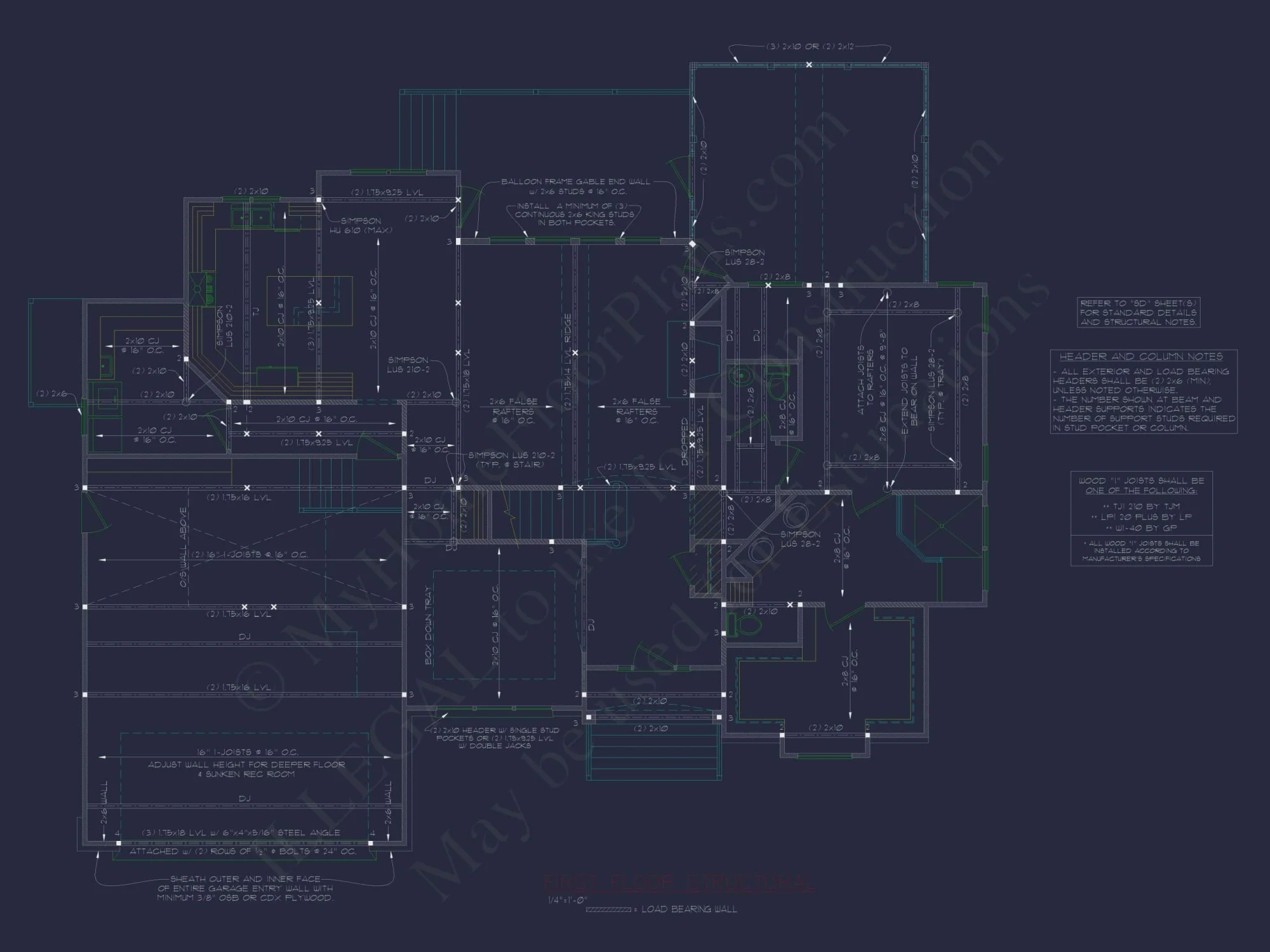 Spacious Home Plan with 2 Stories, 3 Bedrooms & CAD Designs