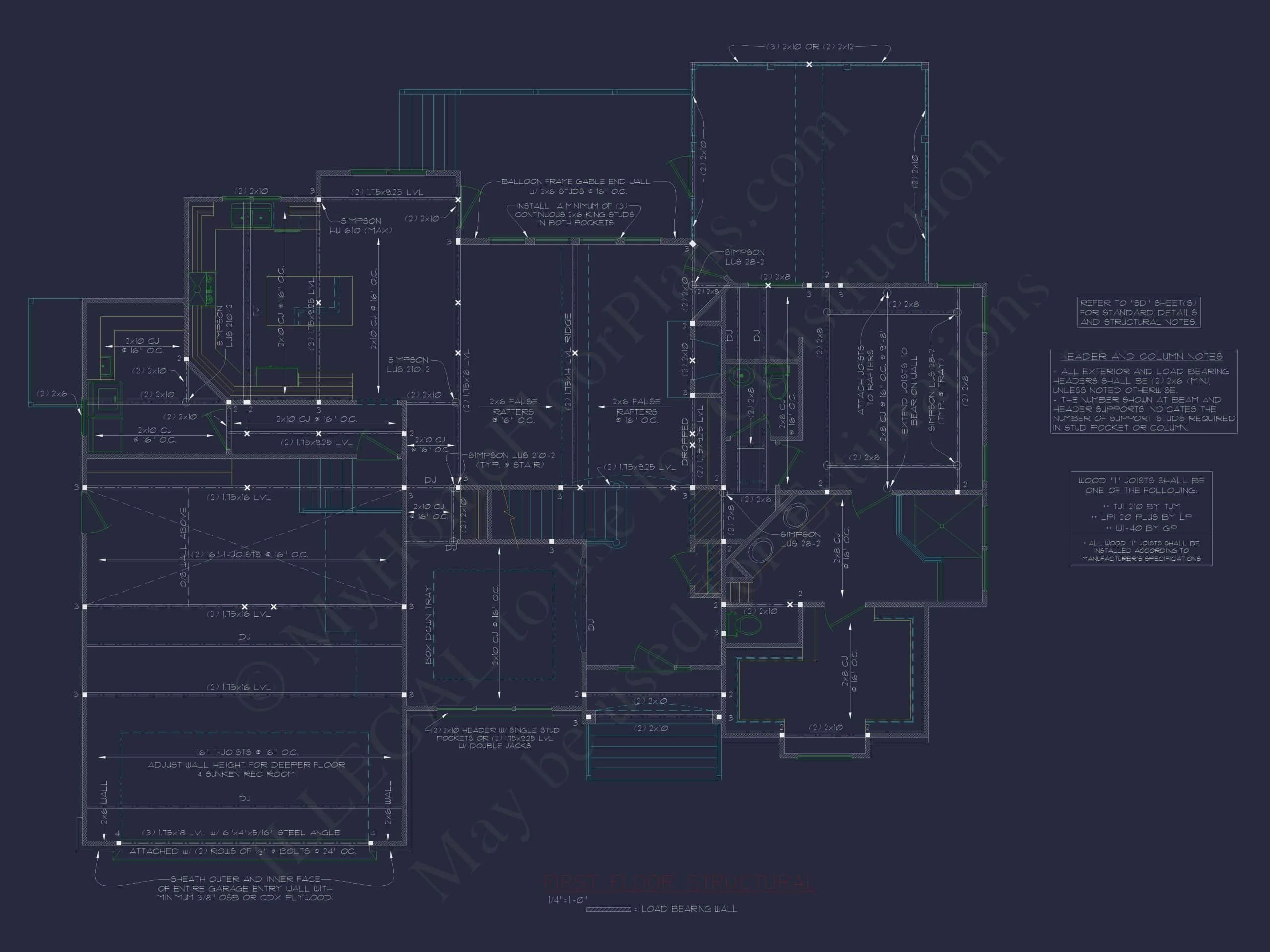 9-1276 HOUSE PLAN - Spacious House Plan with 2 Stories, 3 Bedrooms & CAD Designs 6 Spacious Home Plan with 2 Stories, 3 Bedrooms & CAD Designs