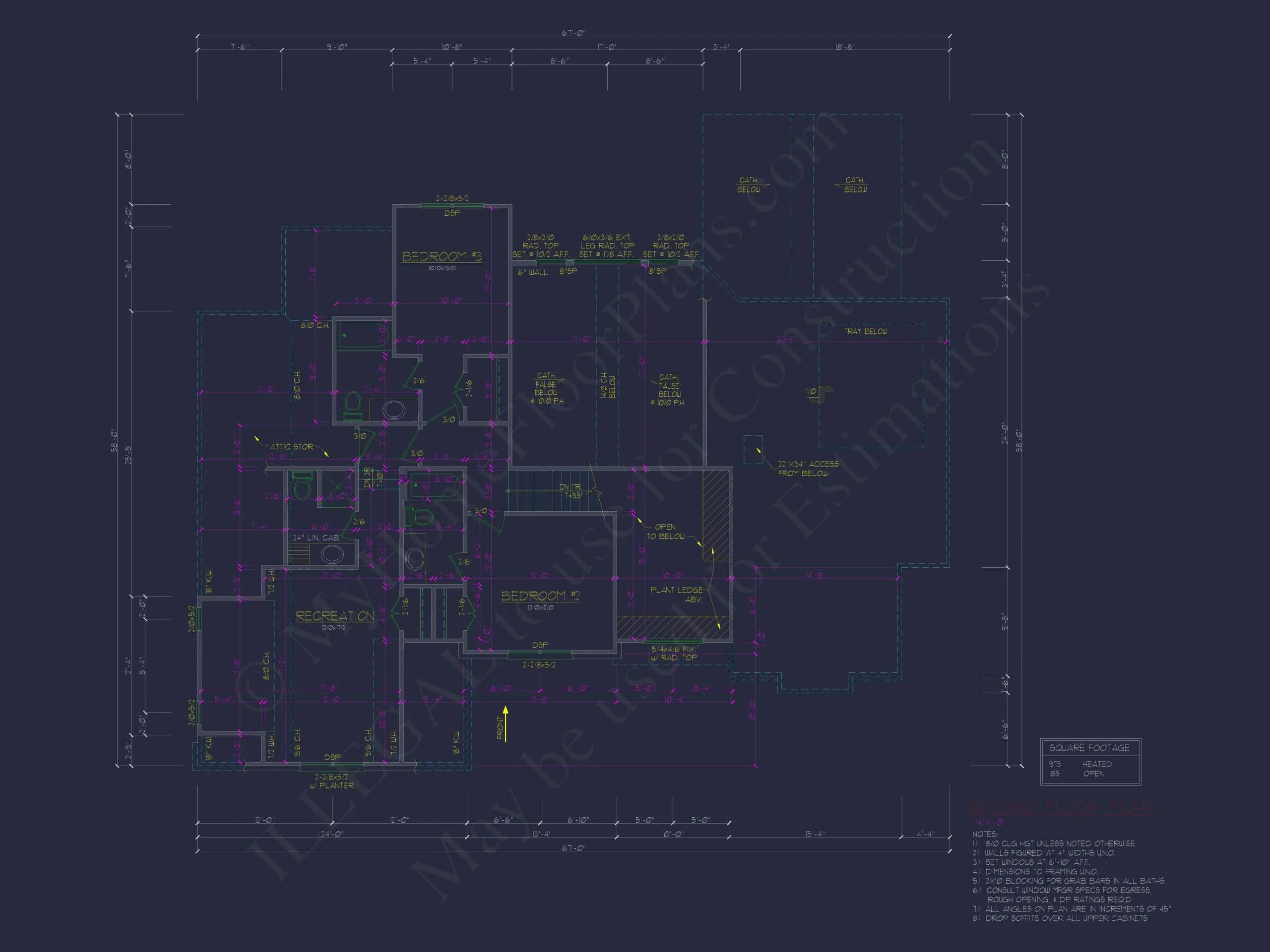 9-1276 HOUSE PLAN - Spacious House Plan with 2 Stories, 3 Bedrooms & CAD Designs 7 Spacious Home Plan with 2 Stories, 3 Bedrooms & CAD Designs
