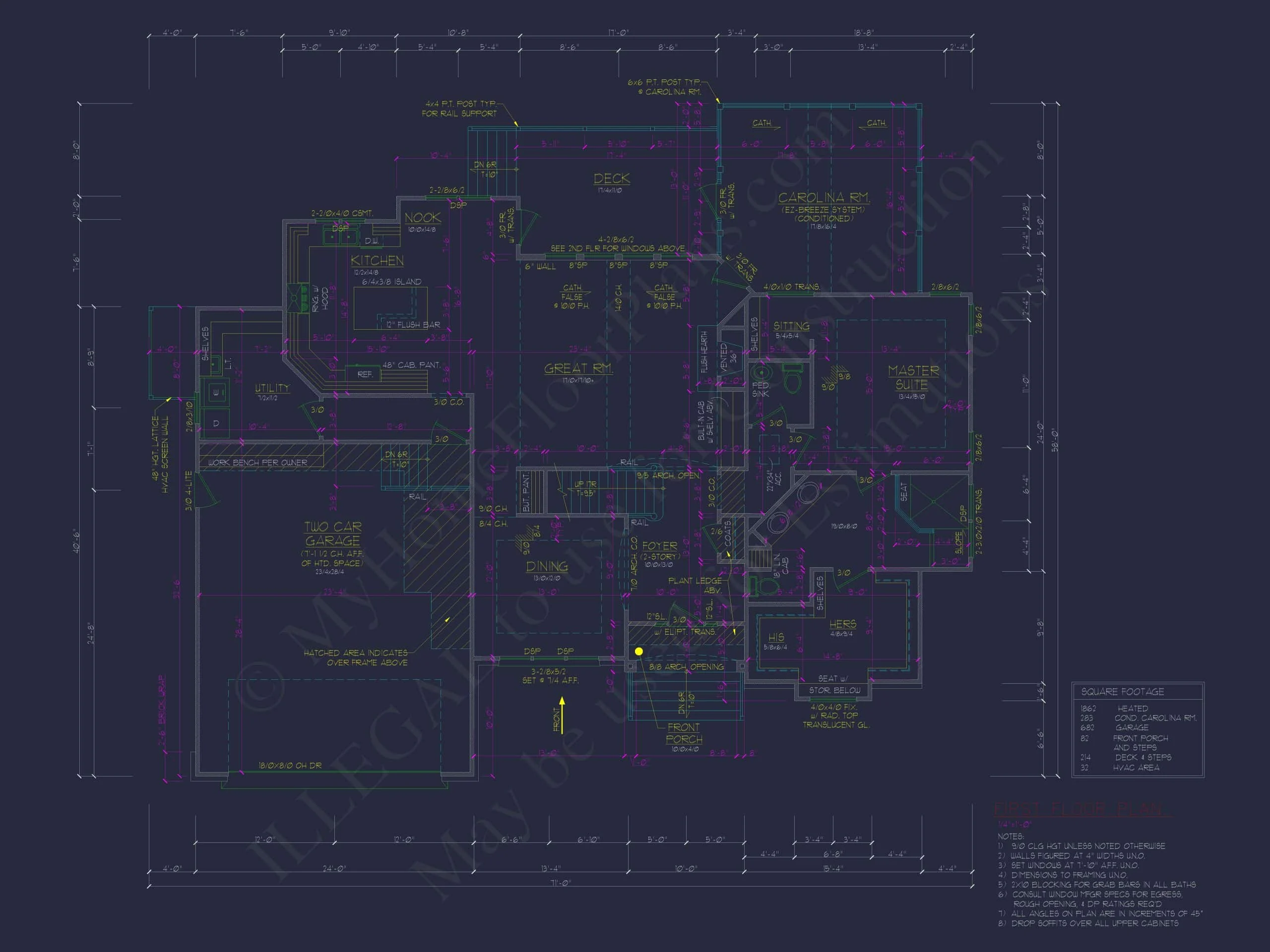 9-1276 HOUSE PLAN - Spacious House Plan with 2 Stories, 3 Bedrooms & CAD Designs 8 Spacious Home Plan with 2 Stories, 3 Bedrooms & CAD Designs