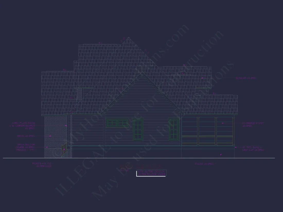 Spacious Home Plan with 2 Stories, 3 Bedrooms & CAD Designs