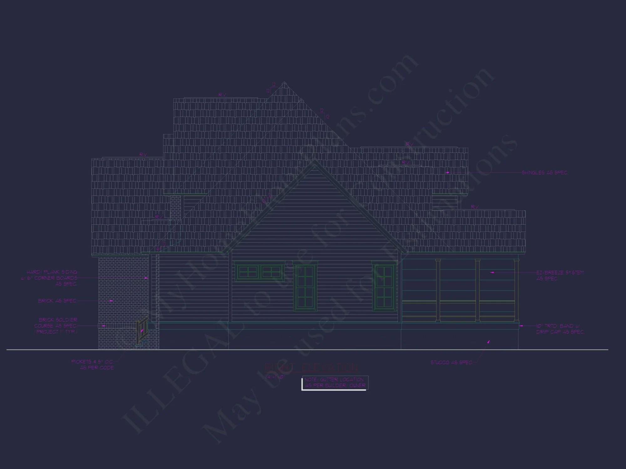 Spacious Home Plan with 2 Stories, 3 Bedrooms & CAD Designs