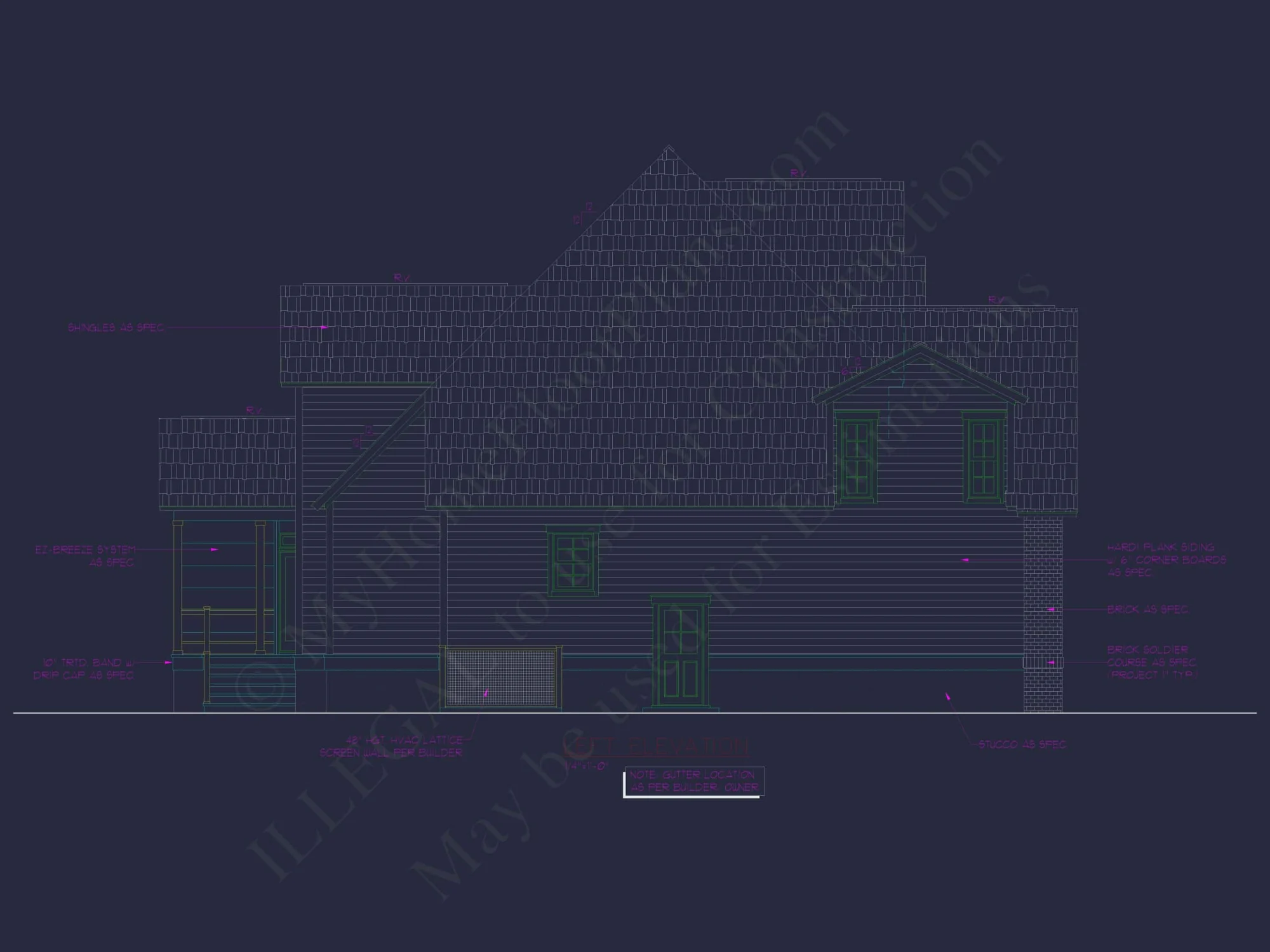 Spacious Home Plan with 2 Stories, 3 Bedrooms & CAD Designs