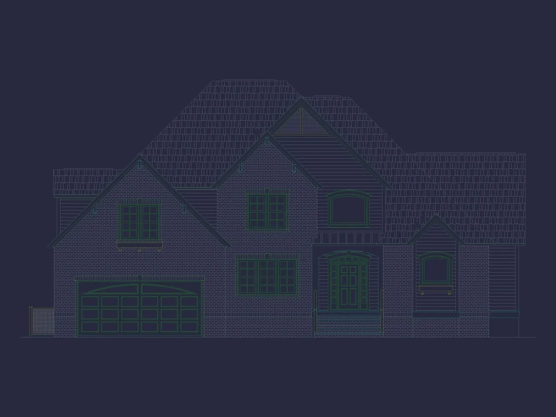 Spacious Home Plan with 2 Stories, 3 Bedrooms & CAD Designs