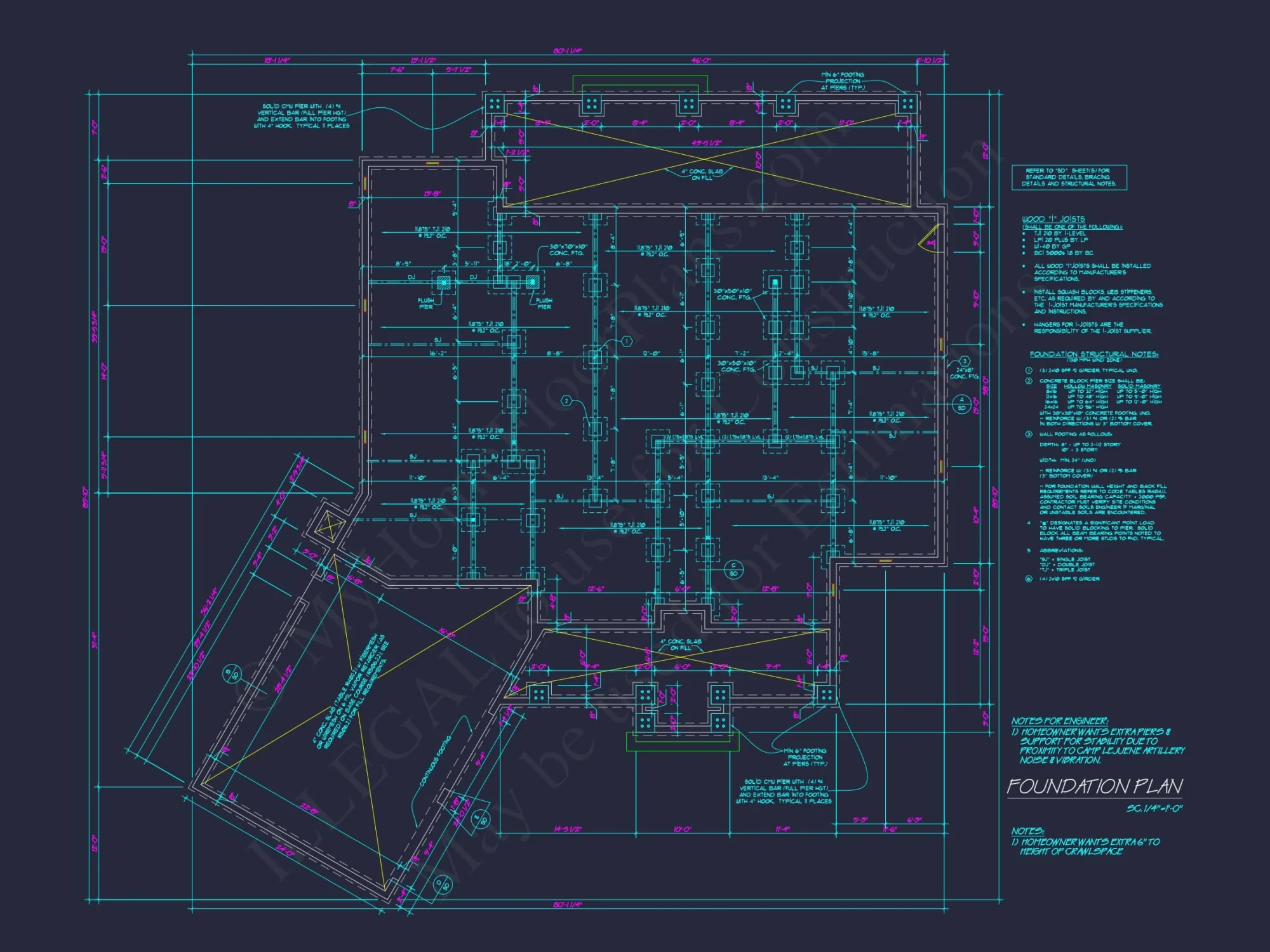 Modern Craftsman Home Plan with Spacious Floor Design and CAD Blueprint
