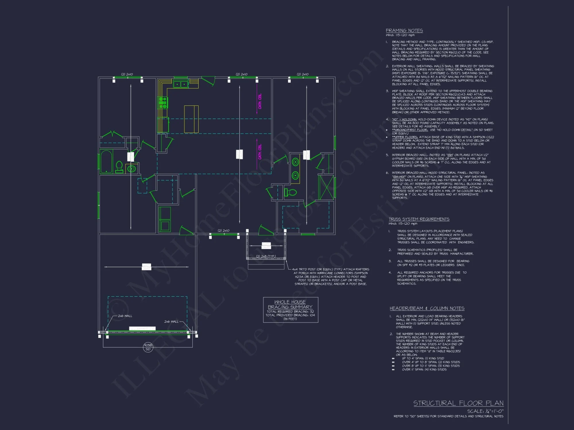 Modern CAD Home Design with Open Floor Plan and Garage