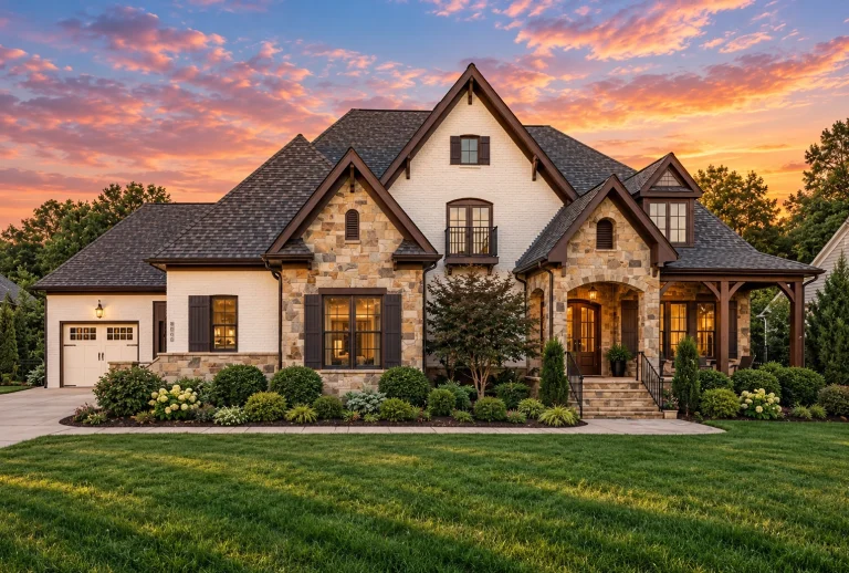 Cottage House Plans 13 Luxury Home Floor Plan with 4 Beds, Elegant Blueprint & Design