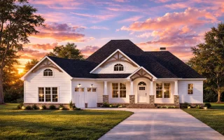Plan  16-1376 - Oregon Cascade | New  American - 3-Bed, 3-Bath, 2,204 SF