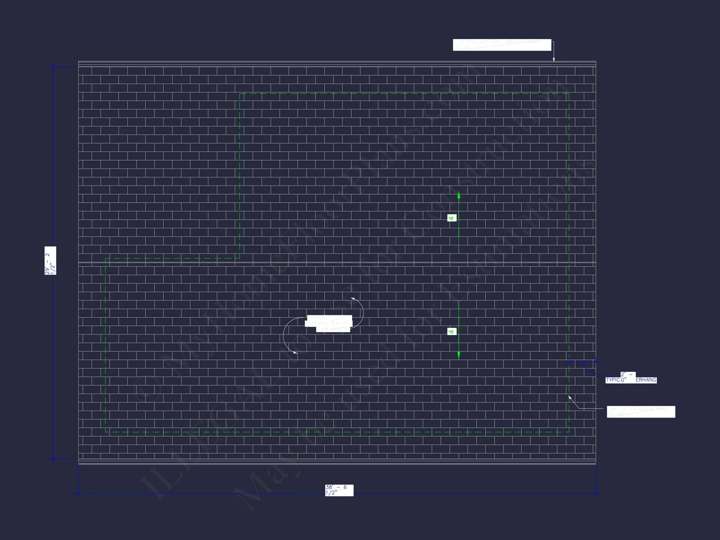 20-1056 POOLHOUSE PLAN - Pool House Floor Plan with Open Layout | CAD House Designs 7 Pool House Floor Plan with Open Layout | CAD Home Designs