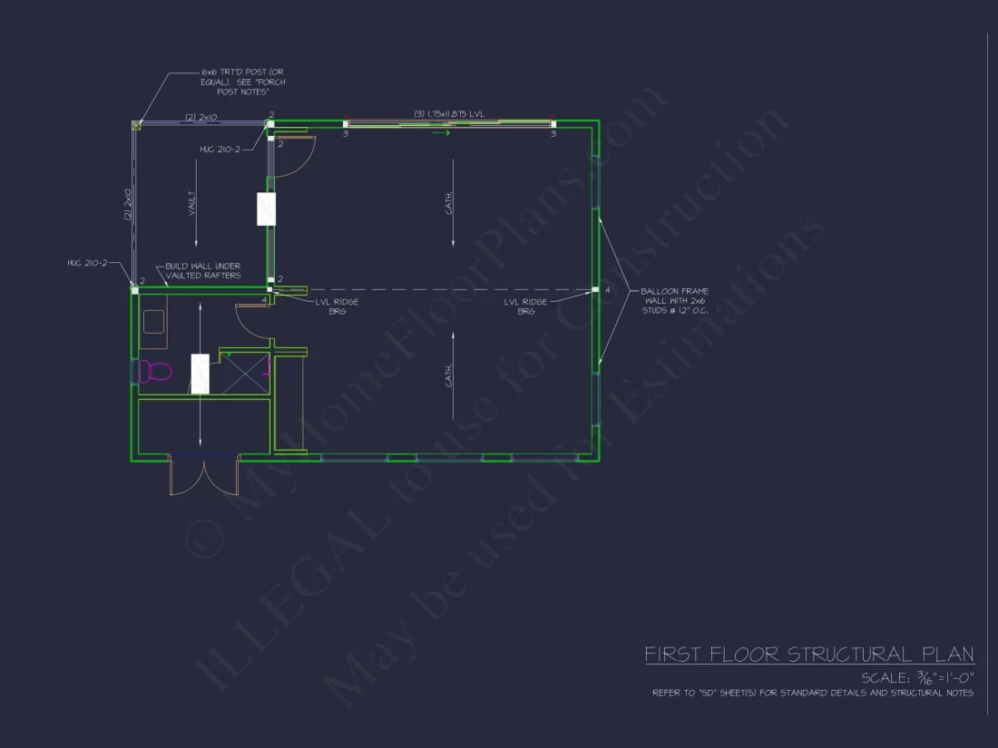 Pool House Floor Plan with Open Layout | CAD Home Designs