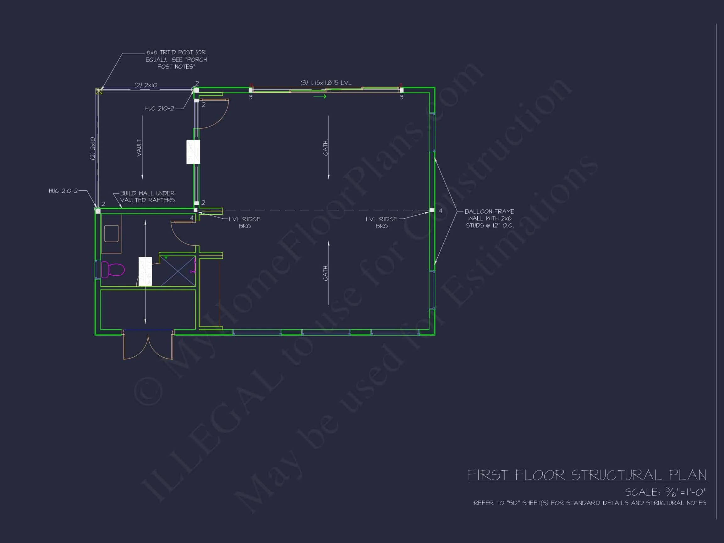 20-1056 POOLHOUSE PLAN - Pool House Floor Plan with Open Layout | CAD House Designs 9 Pool House Floor Plan with Open Layout | CAD Home Designs