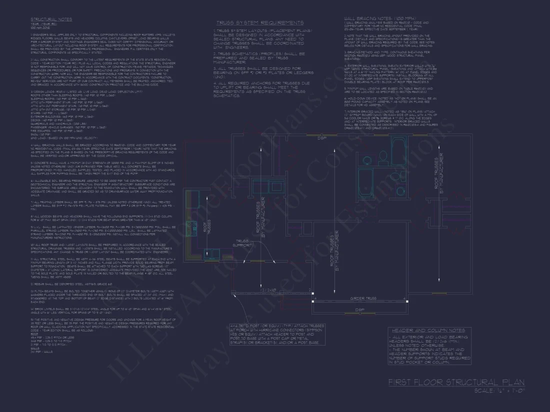 Ranch Style CAD Floor Plan for Dream Home Design and Blueprint