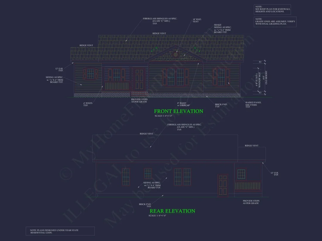 Ranch Style CAD Floor Plan for Dream Home Design and Blueprint