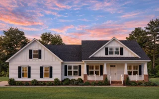Plan  9-1874 - Indiana Crossroads |  Modern Farmhouse - 3-Bed, 2-Bath, 1,348 SF