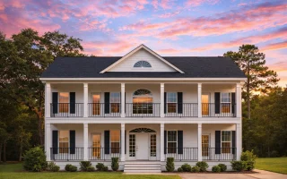 Plan  8-1761 - Jersey Shore |  Classical Southern - 5-Bed, 5.5-Bath, 3,741 SF