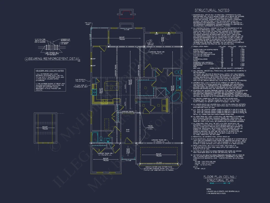 Stunning Craftsman Floor Plan With 2-Car Garage and CAD Design