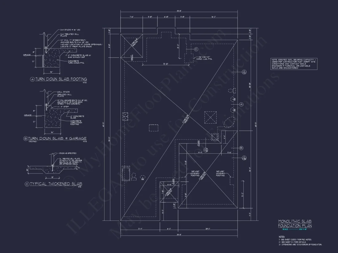 Stunning Craftsman Floor Plan With 2-Car Garage and CAD Design
