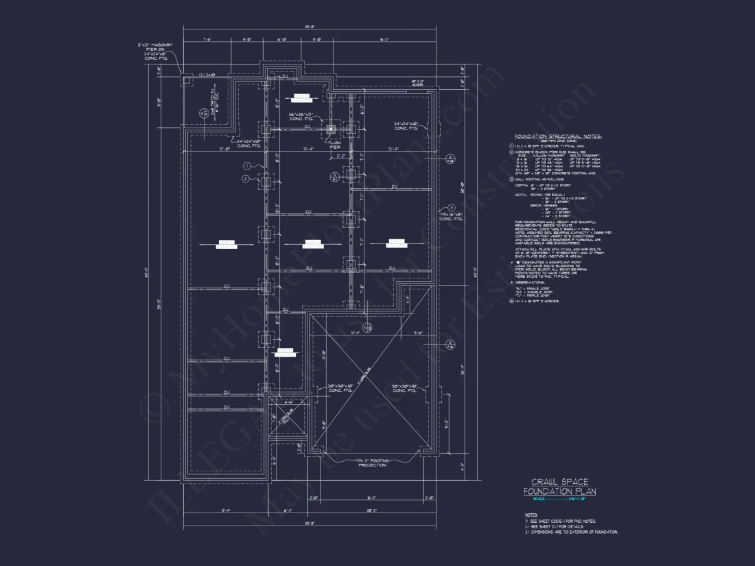 Stunning Craftsman Floor Plan With 2-Car Garage and CAD Design