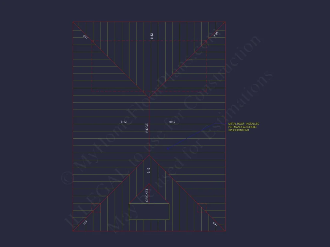 Elegant Pavilion Home Plan: Architectural Blueprint CAD Designs