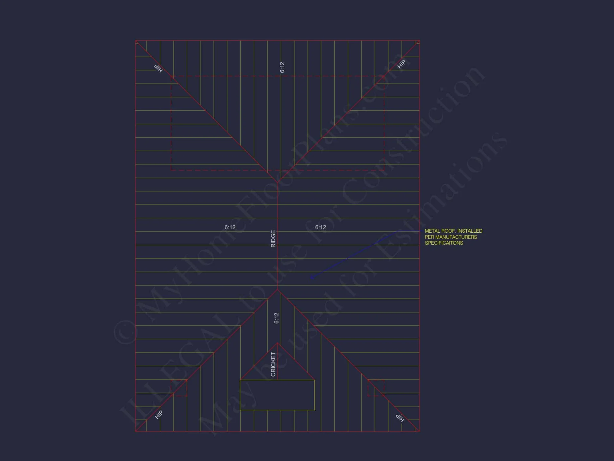 Elegant Pavilion Home Plan: Architectural Blueprint CAD Designs