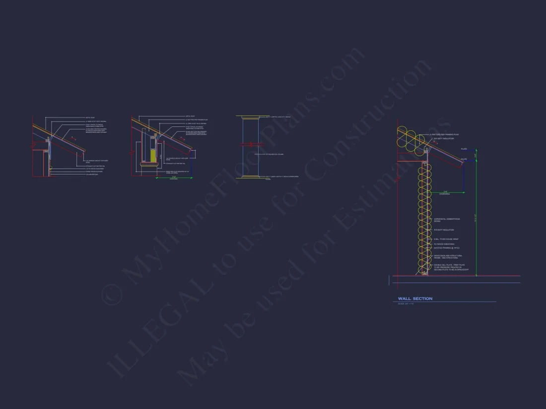Elegant Pavilion Home Plan: Architectural Blueprint CAD Designs