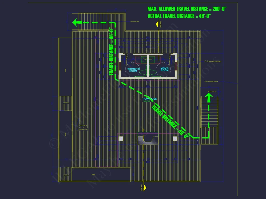 Elegant Pavilion Home Plan: Architectural Blueprint CAD Designs