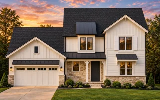 Plan  13-1360 - Delaware Bay |  Modern Farmhouse - 4-Bed, 3.5-Bath, 2,919 SF