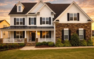 Plan  11-1572 - Georgia Colony | New  American - 5-Bed, 4-Bath, 3,695 SF
