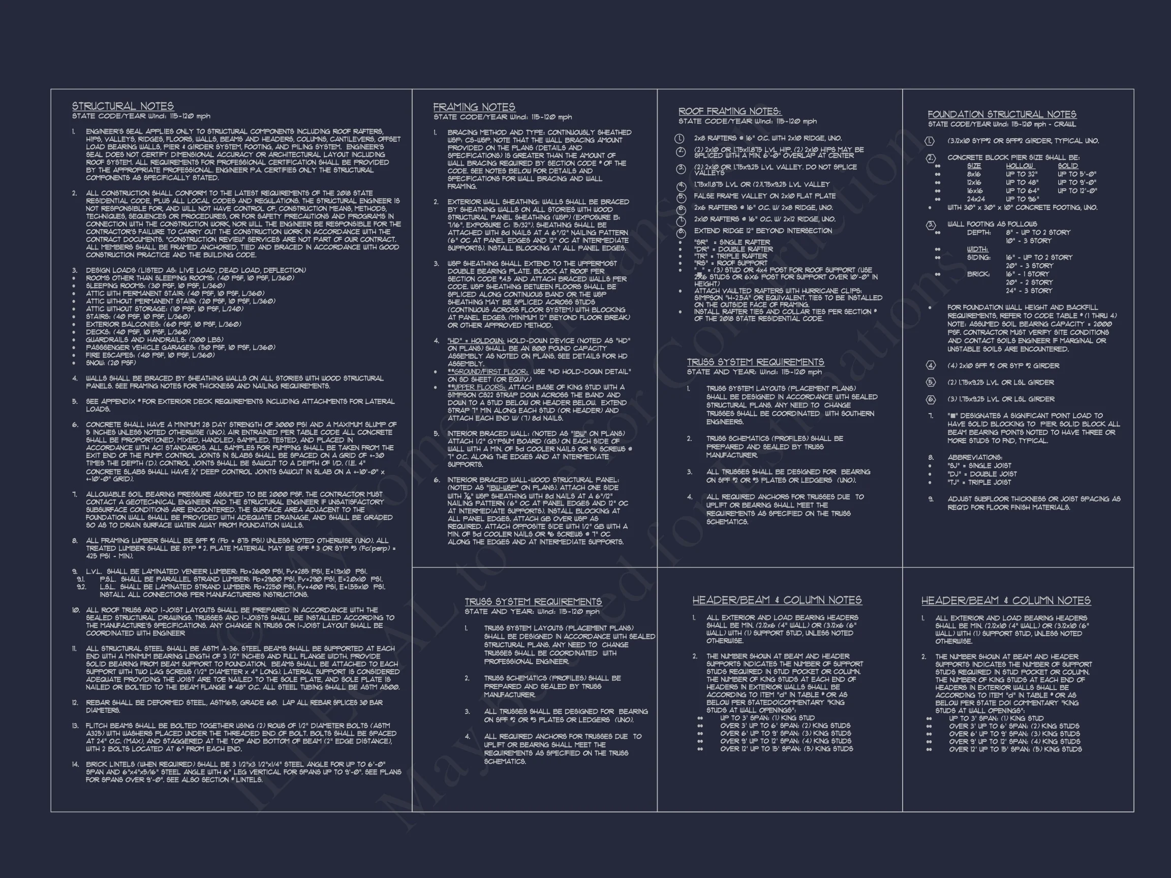 13-1194 HOUSE PLAN - Traditional Craftsman House Plan - 3-Bed, 2-Bath, 2,984 SF 23 1.5-Story House Plan with Open Layout and CAD Blueprints