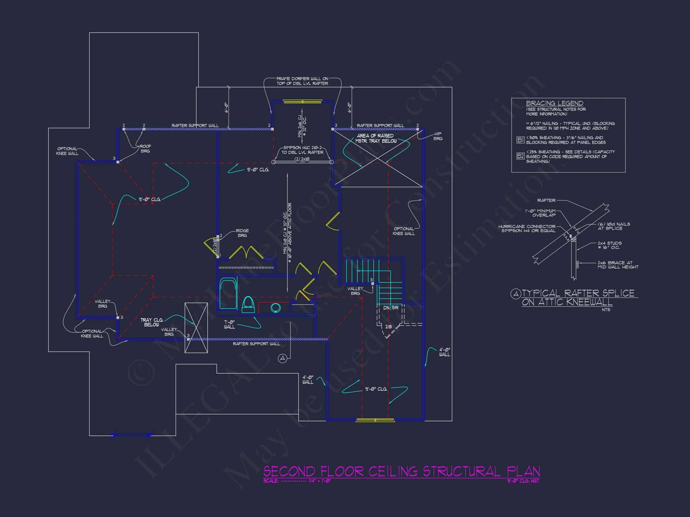 13-1194 HOUSE PLAN - Traditional Craftsman House Plan - 3-Bed, 2-Bath, 2,984 SF 25 1.5-Story House Plan with Open Layout and CAD Blueprints