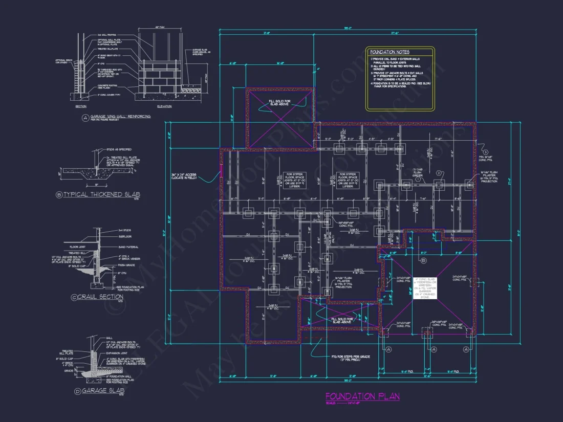 1.5-Story House Plan with Open Layout and CAD Blueprints