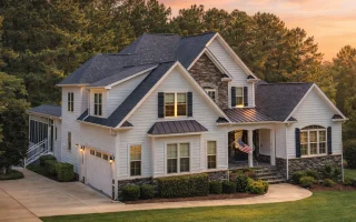Plan  13-1064 - Louisiana Bayou |  New American - 4-Bed, 4.5-Bath, 3,644 SF