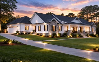 Plan  18-2082 - Telluride Manor |  Traditional Ranch - 4-Bed, 3.5-Bath, 3,861 SF