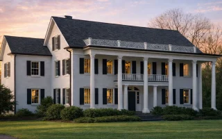 Plan  10-1405 - Houston Contemporary  | Classical Southern - 5-Bed, 4-Bath, 6,093 SF