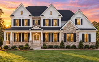 Plan  12-2171 - Oak Glen Manor |  Traditional Colonial - 4-Bed, 5-Bath, 4,113 SF