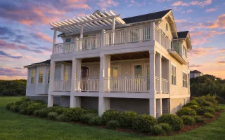 Plan  16-1586 - Wood Lodge | Coastal  - 4-Bed, 5-Bath, 3,000 SF