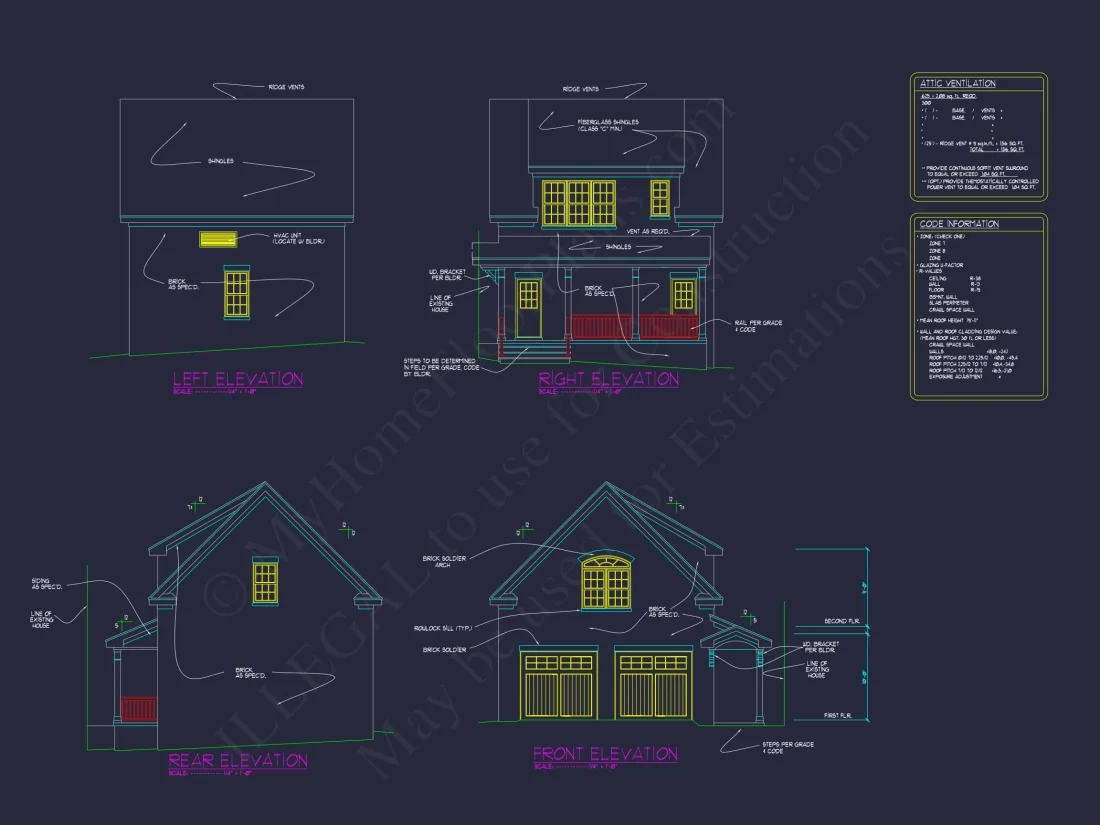 Elegant Garage Living Space Plan – CAD Architecture Blueprint