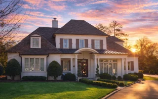 Plan  16-1212 - The Stewart Haven |  French Provincial - 4-Bed, 5-Bath, 5,369 SF