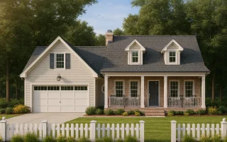 Plan  11-2086 - Rose Ridge Farm |  Cape Cod - 3-Bed, 2-Bath, 1,573 SF