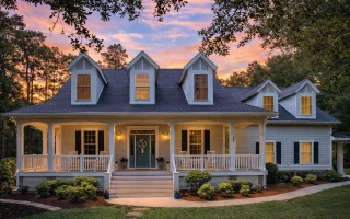 Plan  8-1562 - The Perry Station |  Coastal Farmhouse - 3-Bed, 4.5-Bath, 3,694 SF