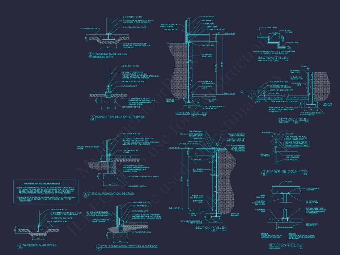 Elegant Duplex House Plan with Colonial Revival Architecture