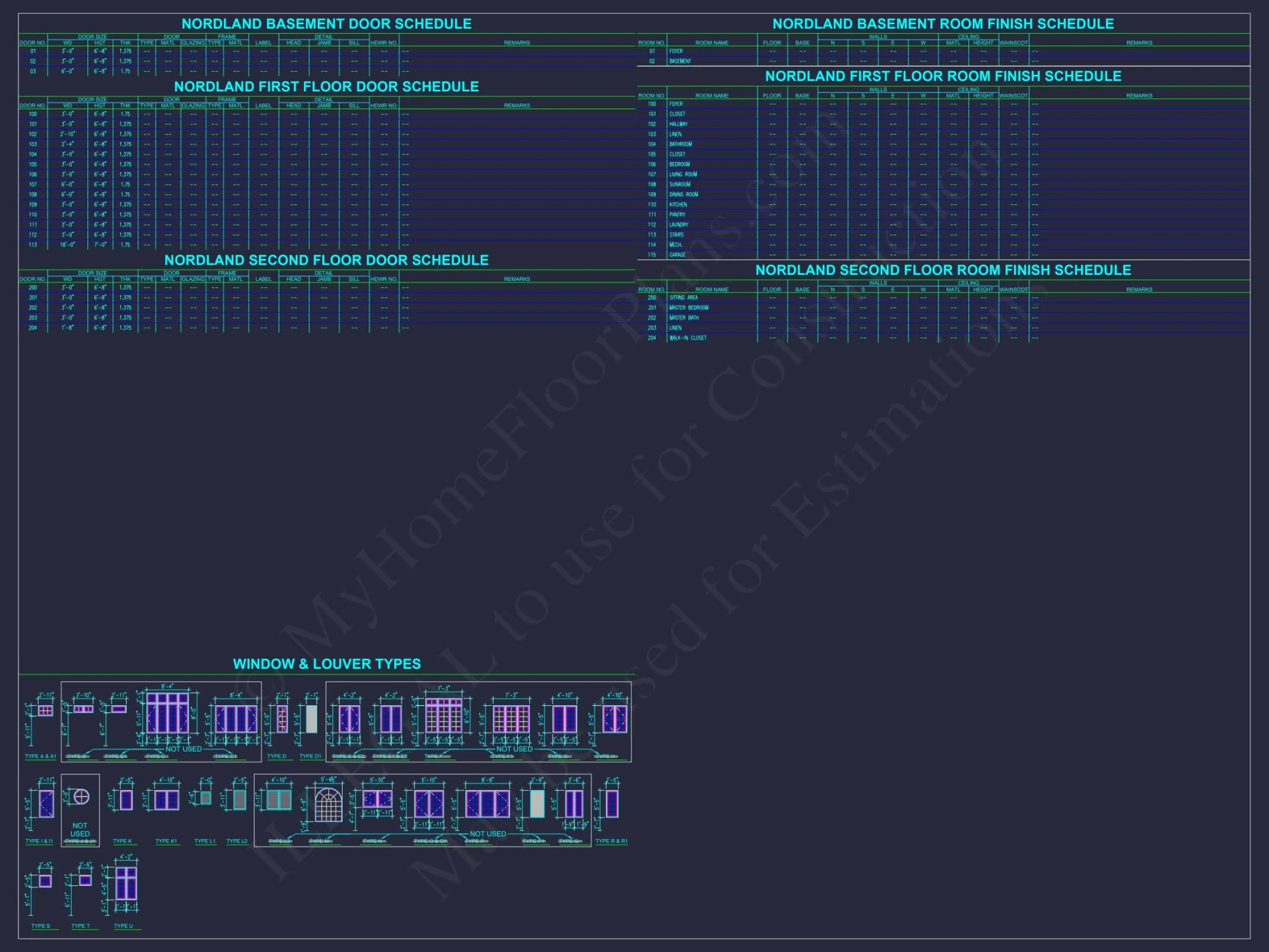 Elegant Duplex House Plan with Colonial Revival Architecture