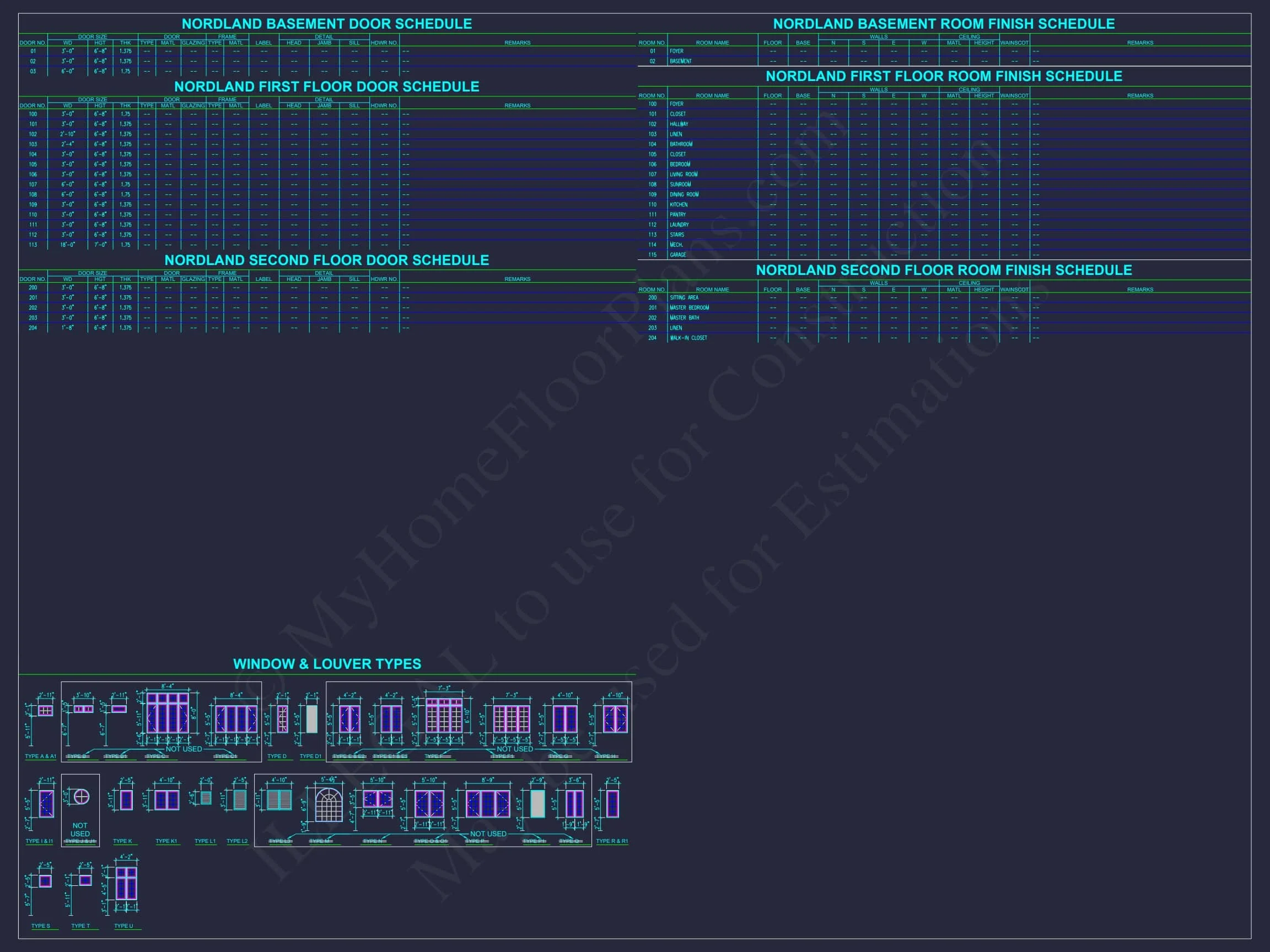 10-1929 DUPLEX PLAN- Elegant Duplex House Plan with CAD Blueprint Designs 7 Elegant Duplex House Plan with Colonial Revival Architecture
