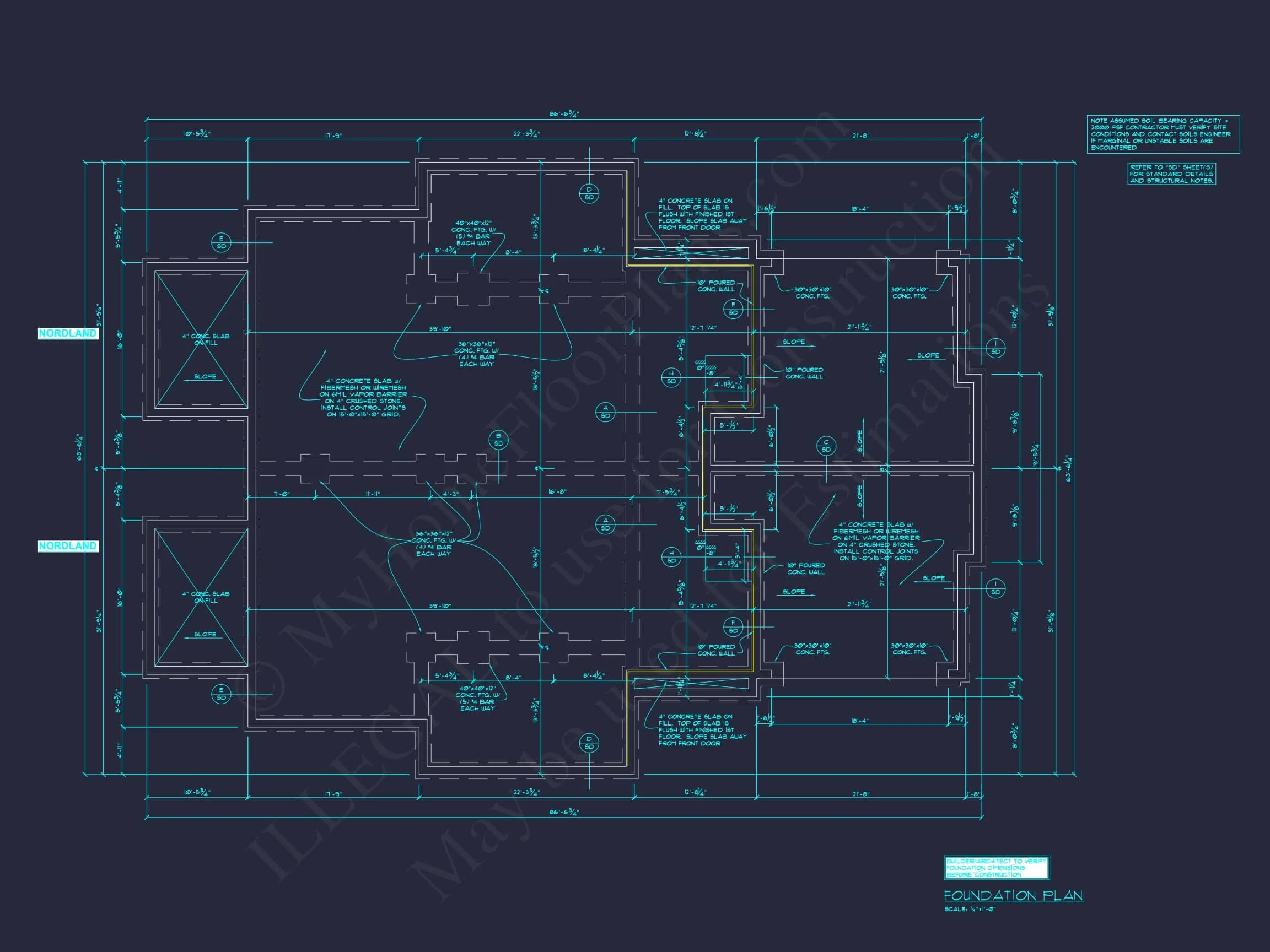 10-1929 DUPLEX PLAN- Elegant Duplex House Plan with CAD Blueprint Designs 18 Elegant Duplex House Plan with Colonial Revival Architecture